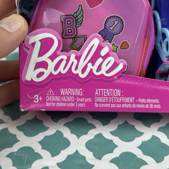 Barbie Mini Backpack Fashion Set 5 Surprises Dress And Accessories 7 piece Set - Picture 8 of 10